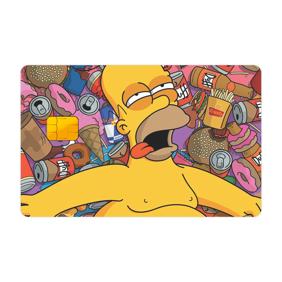 CAPACARD - Película Adesiva Para Cartão - Homer Doidão CAPACARD - Película Adesiva Para Cartão - Homer Doidão